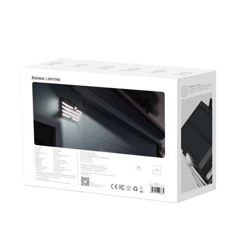 Външна-соларна-LED-лампа-за-стена-със-сензор-за-движение-Baseus-DGNEN-C01